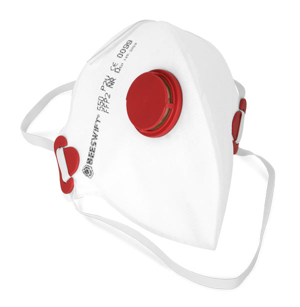 Fold Flat FFP2 Mask With Valve - Box of 20