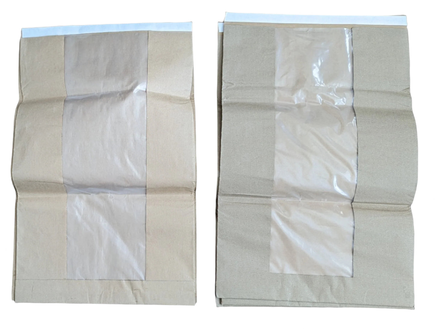 Paper evidence bag with transparent window