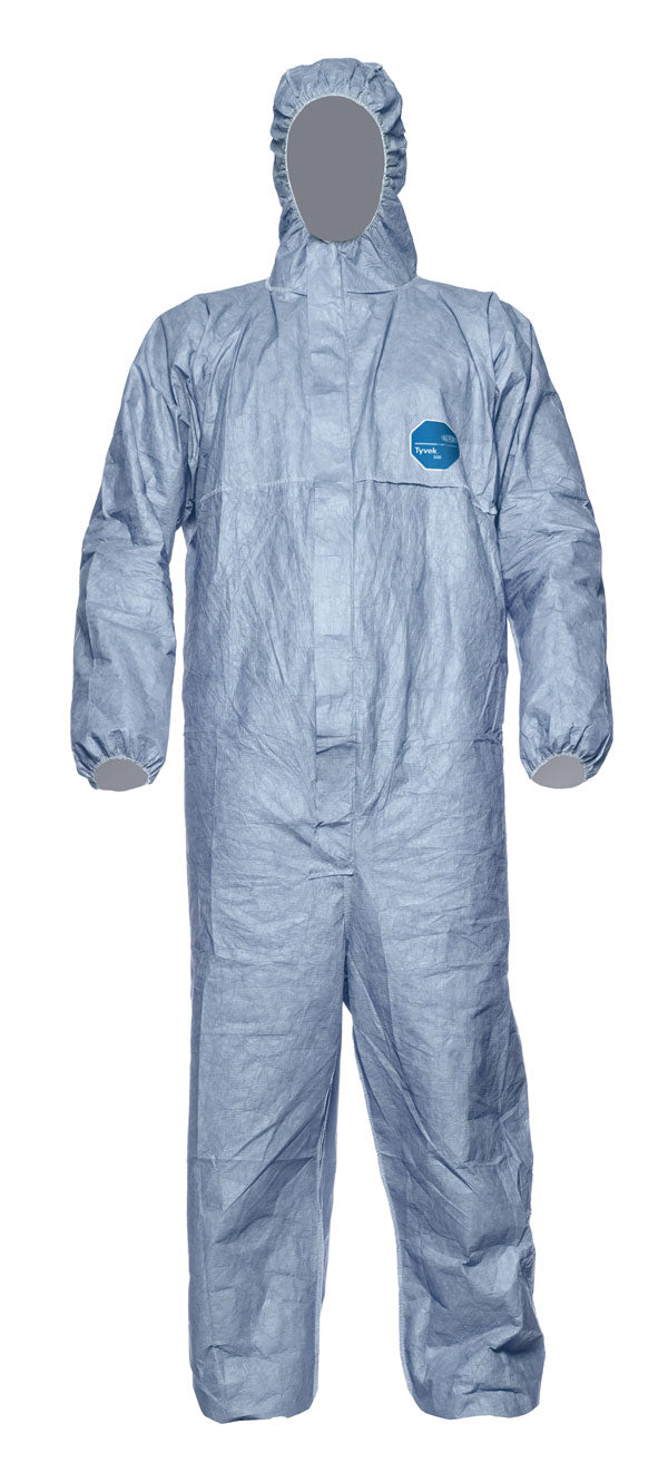 Tyvek 500 Xpert Hooded Coveralls - Blue (Pack of 5)