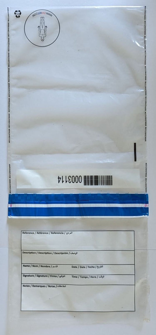 Tamper-proof evidence bag
