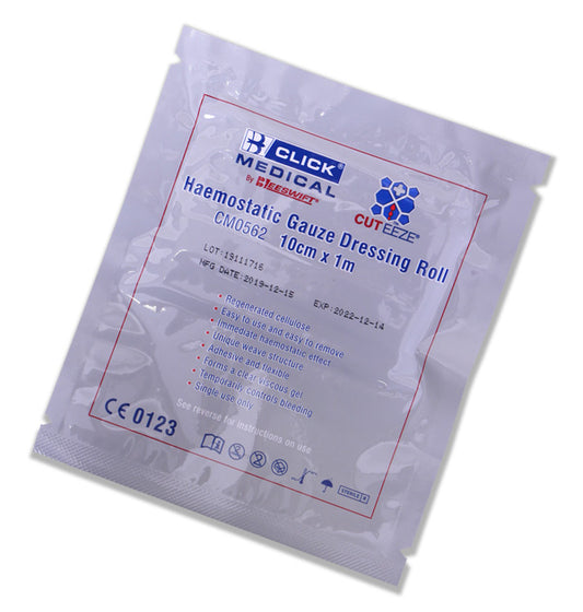 CLICK Medical Cuteeze Haemostatic Dressing Z Fold