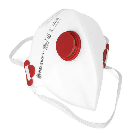 Fold Flat FFP2 Mask With Valve - Box of 20