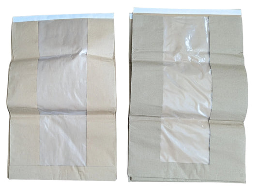 Paper evidence bag with transparent window