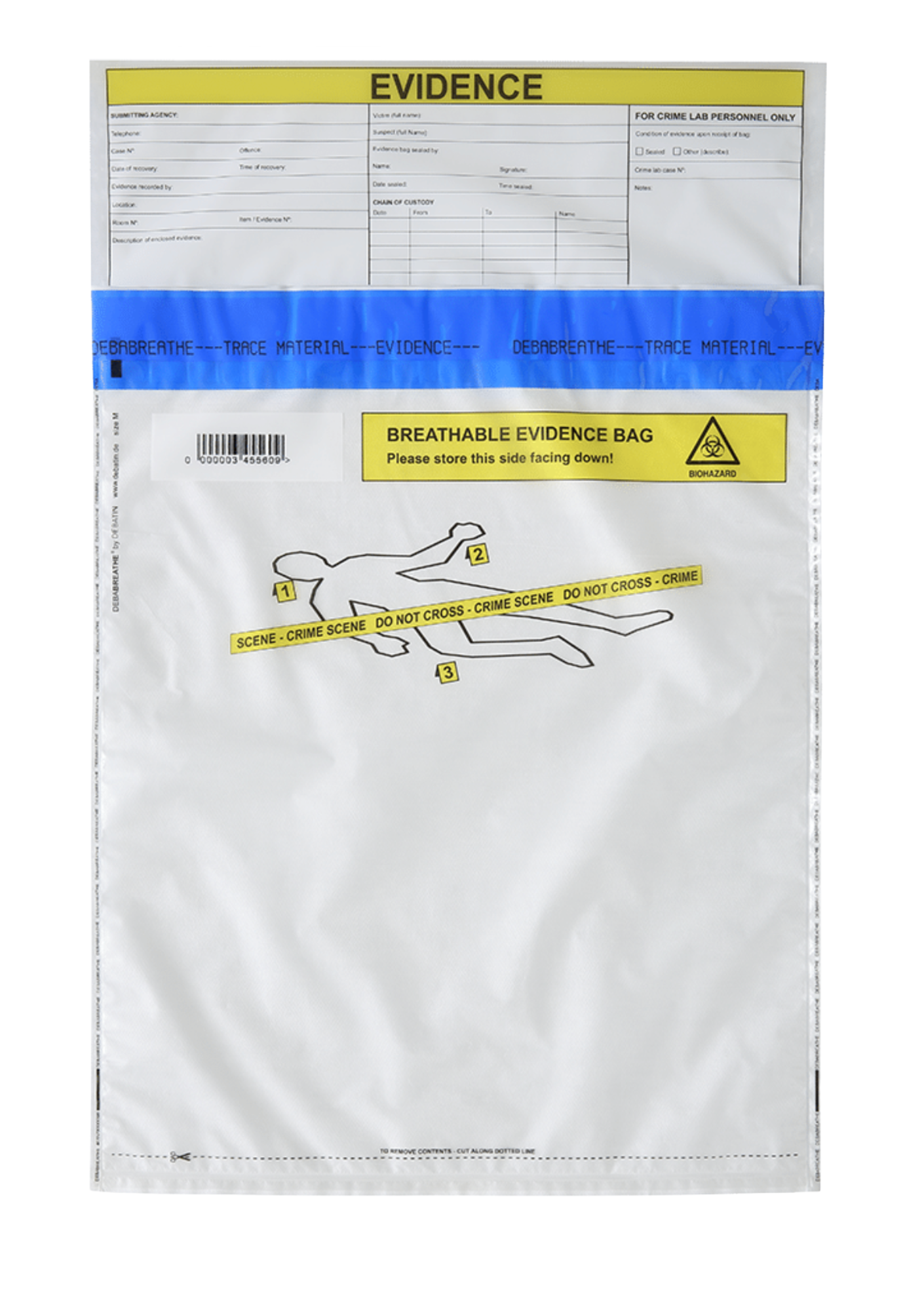 Tamper-proof breathable evidence bag - Pack of 1000