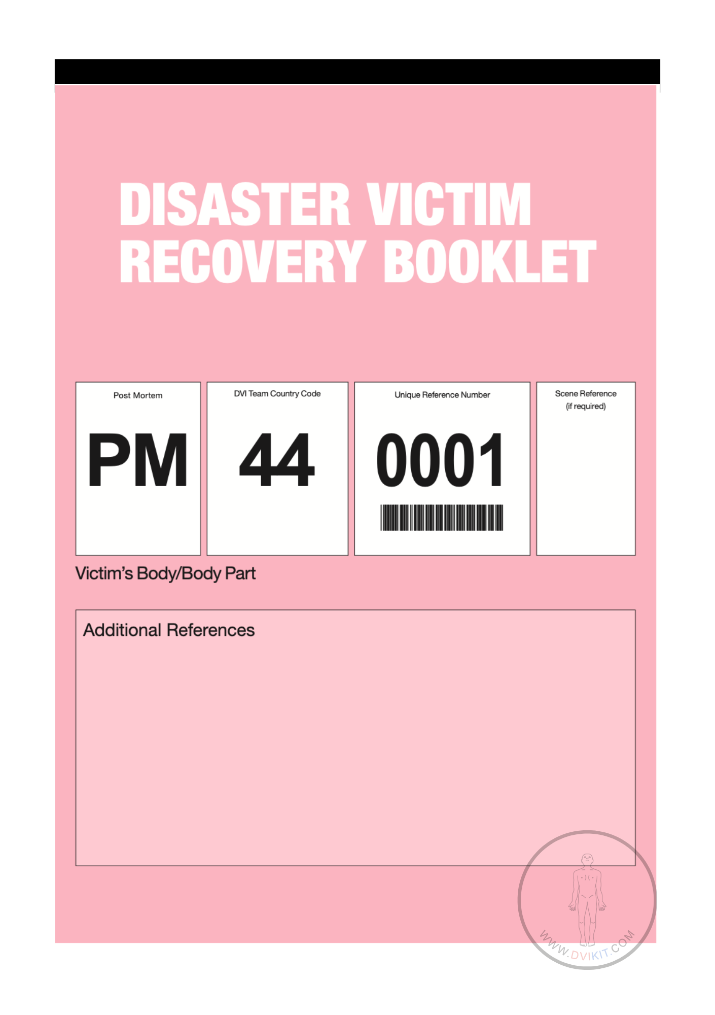 Disaster Victim Recovery LIVE Booklet (UK Country Code)