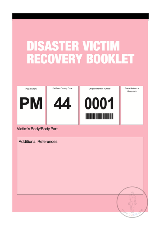 Disaster Victim Recovery LIVE Booklet (UK Country Code)