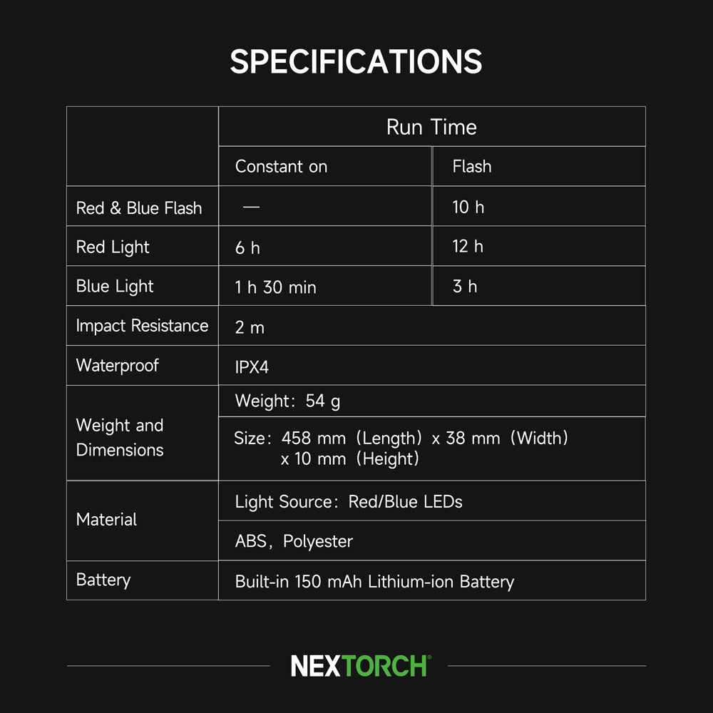 Nextorch UT51L Emergency Signal Bracelet (Large)